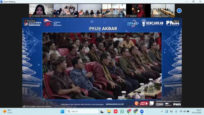 LP3H Halal Center Cendekia Muslim Hadiri PKU Akbar PNM dan Penyerahan Sertifikat Halal Secara Simbolis kepada Nasabah