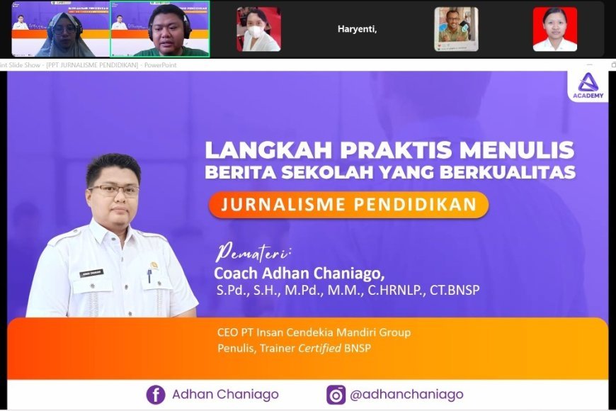 Meningkatkan Keterampilan Menulis Guru Melalui Pelatihan Jurnalisme Pendidikan LPKS Cendekia Muslim