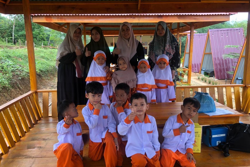 Puskesmas Sijunjung Laksanakan PIN Polio di SD dan TK Akhlak Cendekia Muslim, Jumat 23 Agustus 2024