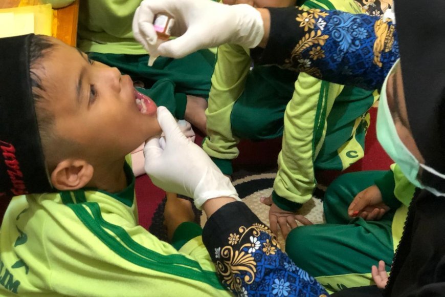 Puskesmas Sijunjung Laksanakan Vaksinasi Polio Kedua untuk Anak di SD dan TK Akhlak Cendekia Muslim