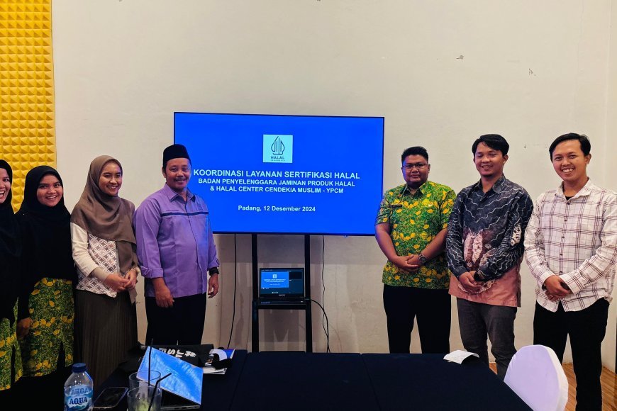 Koordinasi Layanan Sertifikasi Halal BPJPH dan Halal Center Cendekia Muslim 