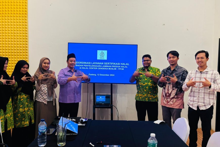 Koordinasi Layanan Sertifikasi Halal BPJPH dan Halal Center Cendekia Muslim 
