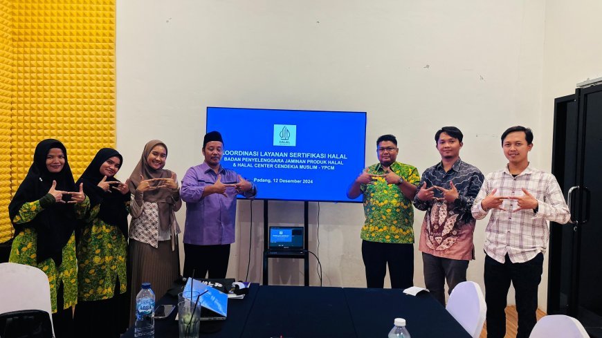 Koordinasi Layanan Sertifikasi Halal BPJPH dan Halal Center Cendekia Muslim 