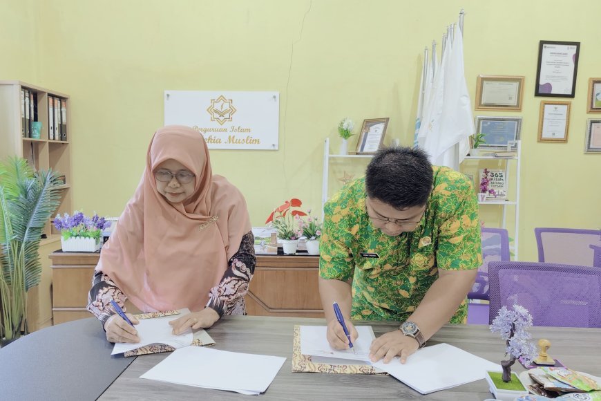 Penandatanganan MoU antara Perguruan Islam Cendekia Muslim dan MTs Negeri 3 Sijunjung 