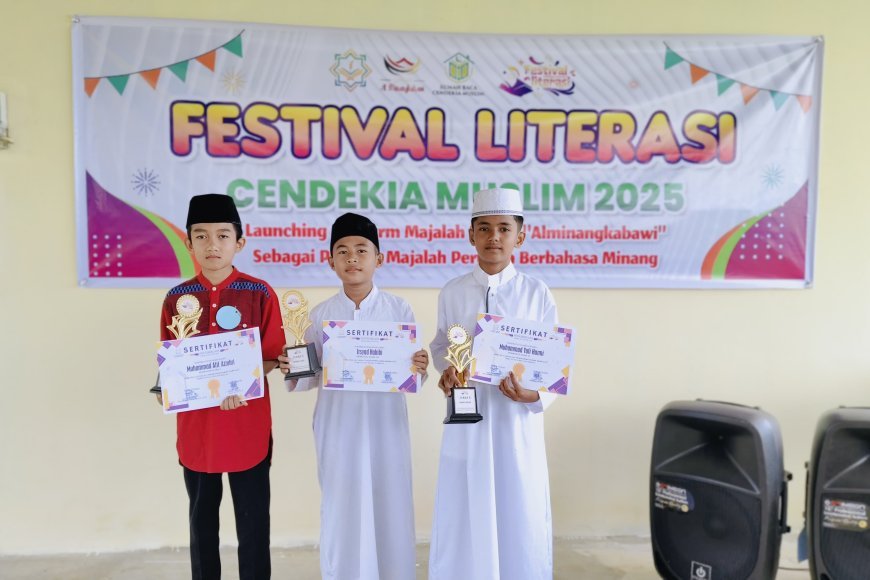 Selamat Para Juara Festival Literasi Cendekia Muslim Lomba Adzan dan Tari Kreasi Daerah Tingkat SD/MI Se-Kabupaten Sijunjung