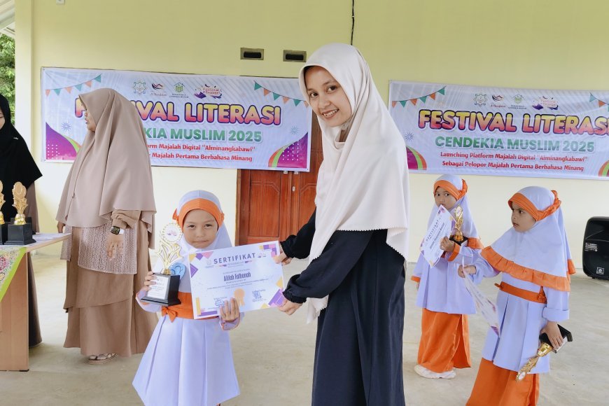 Festival Literasi Cendekia Muslim : Selamat Para Juara Lomba Mewarnai, Doa Haian dan Hafalan Surah Pendek Tingkat TK/RA Se- Kabupaten Sijunjung
