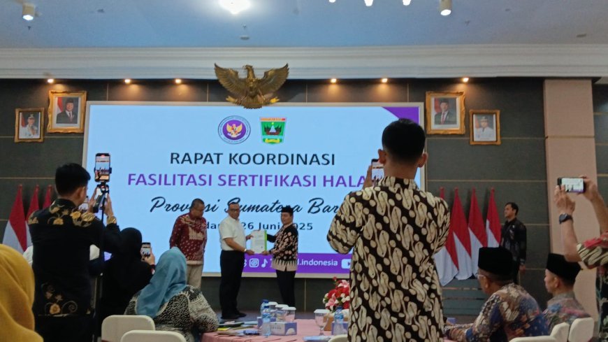 Halal Center Cendekia Muslim Hadiri Rapat Koordinasi Sertifikasi Halal UMK di Padang
