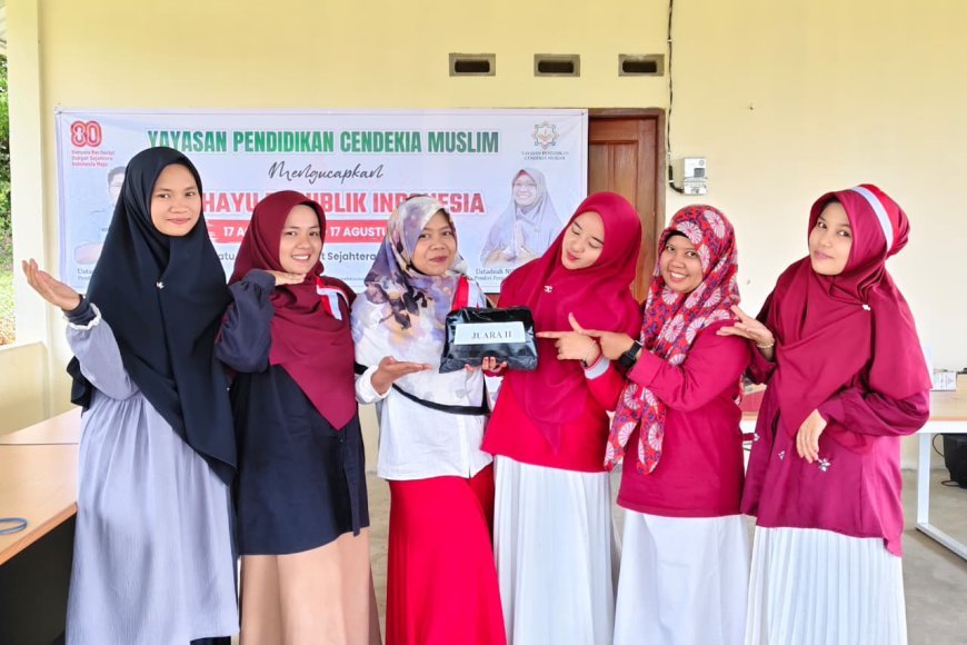 Semarak HUT RI ke-80, Perguruan Islam Cendekia Muslim Gelar Aneka Lomba