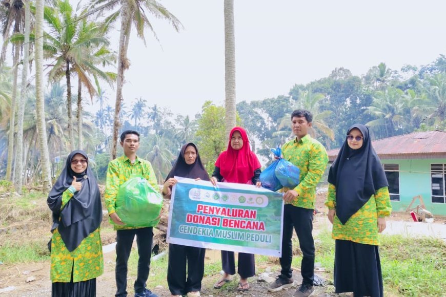 Cendekia Muslim Peduli Salurkan Donasi untuk Korban Bencana di Tiga Daerah Terdampak di Solok
