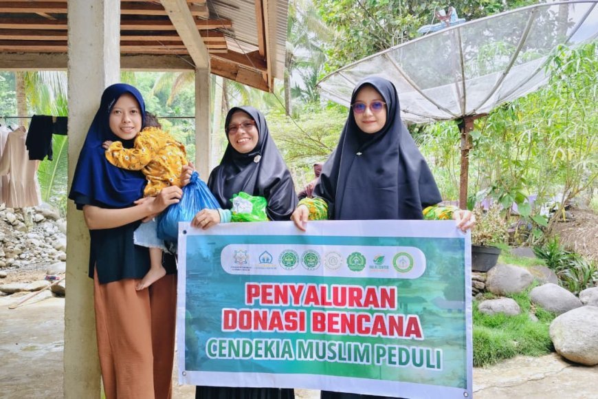 Cendekia Muslim Peduli Salurkan Donasi untuk Korban Bencana di Tiga Daerah Terdampak di Solok
