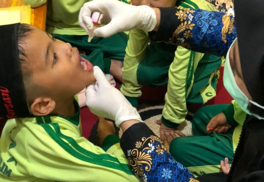 Puskesmas Sijunjung Laksanakan Vaksinasi Polio Kedua untuk Anak di SD dan TK Akhlak Cendekia Muslim