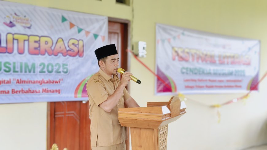 Pembukaan Secara Resmi Kegiatan Festival Literasi Cendekia Muslim 2025 di Kabupaten Sijunjung.