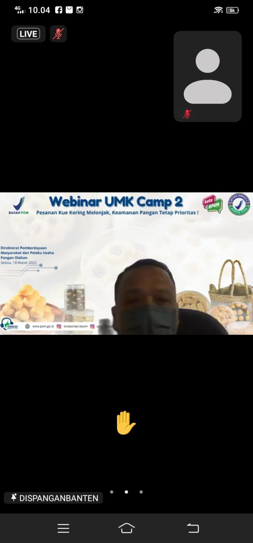 Menjadi Bagian Dari Webinar Camp Seri 2, Ketua Umum  Yayasan Pendidikan Cendeki Muslim Turut Dalam Mengikuti Webinar Dengan Tema Yang Di Usung "Keamanan Pangan untuk Pangan Olahan Terkemas".